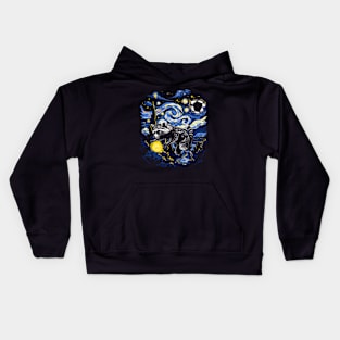 Starry Night Inspired Raccoon Gift Men Women Funny Raccoon Kids Hoodie